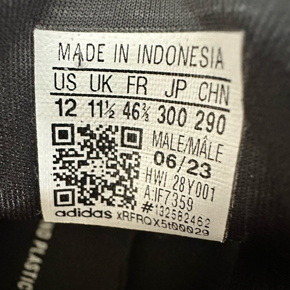 Adidas Lite Racer Adapt 6.0 Black White Mens Running Shoes Mens Size 12 - Picture 8 of 8